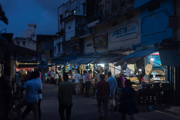 Colombo, Sri Lanka: Side street in Pettah