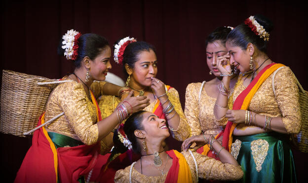 Folk dance performance in Kandy, Sri Lanka