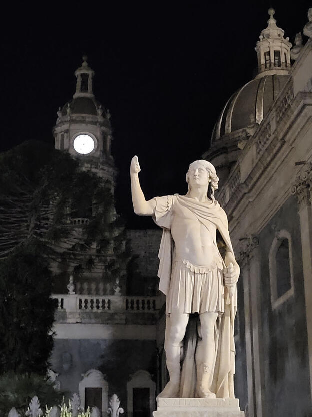  Sant'Agata statue in front of Basilica Cattedrale di Sant'Agata, Catania