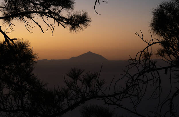 Sunset in Área recreativa Tamadaba