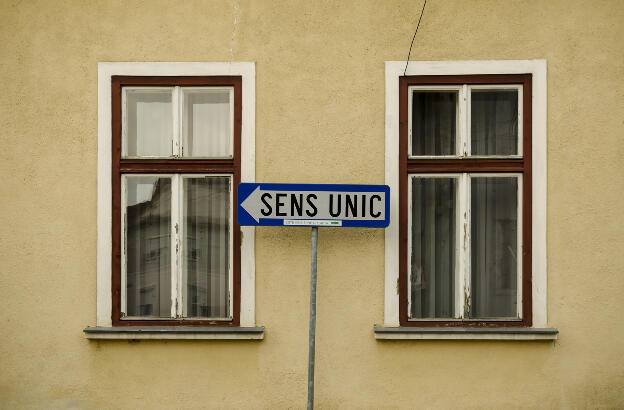 Street Sign in Sibiu