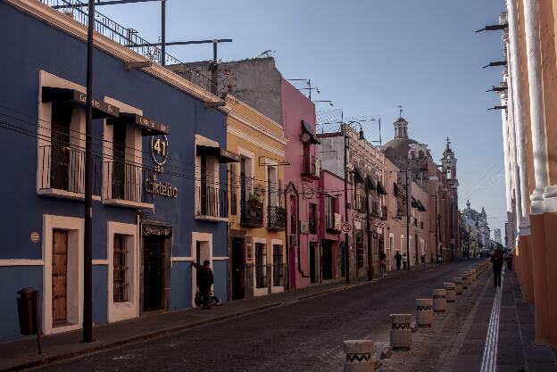 Street in Puebla