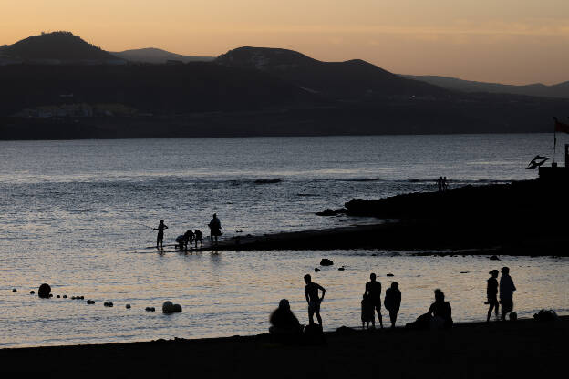 Beach life in Las Palmas, Gran Canaria