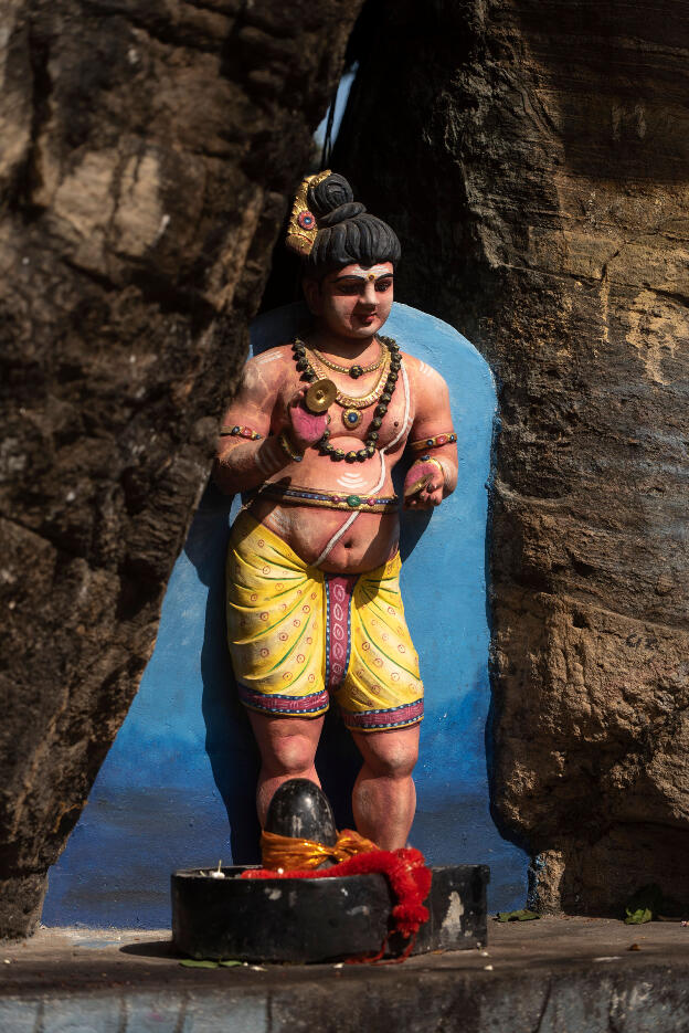Figure at Tirukoneswaram Temple in Trincomalee, Sri Lanka