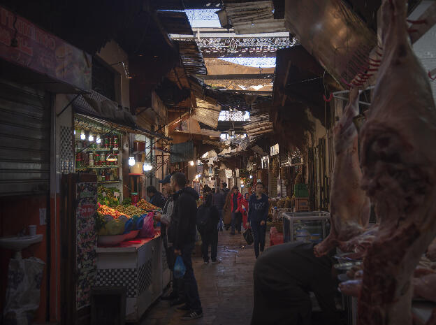 Fes: Old town shopping street