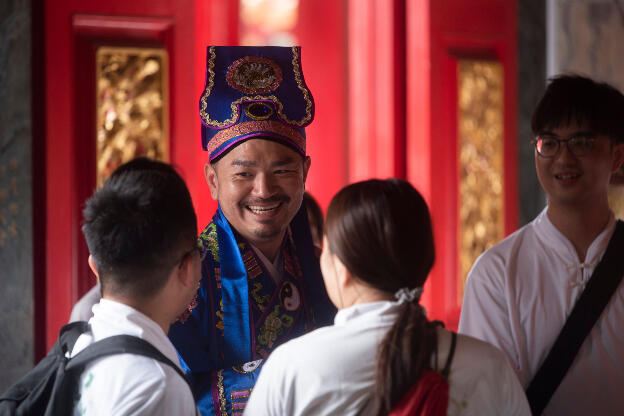 Sun-Moon Lake, Taiwan: Ceremony at Wenwu Temple