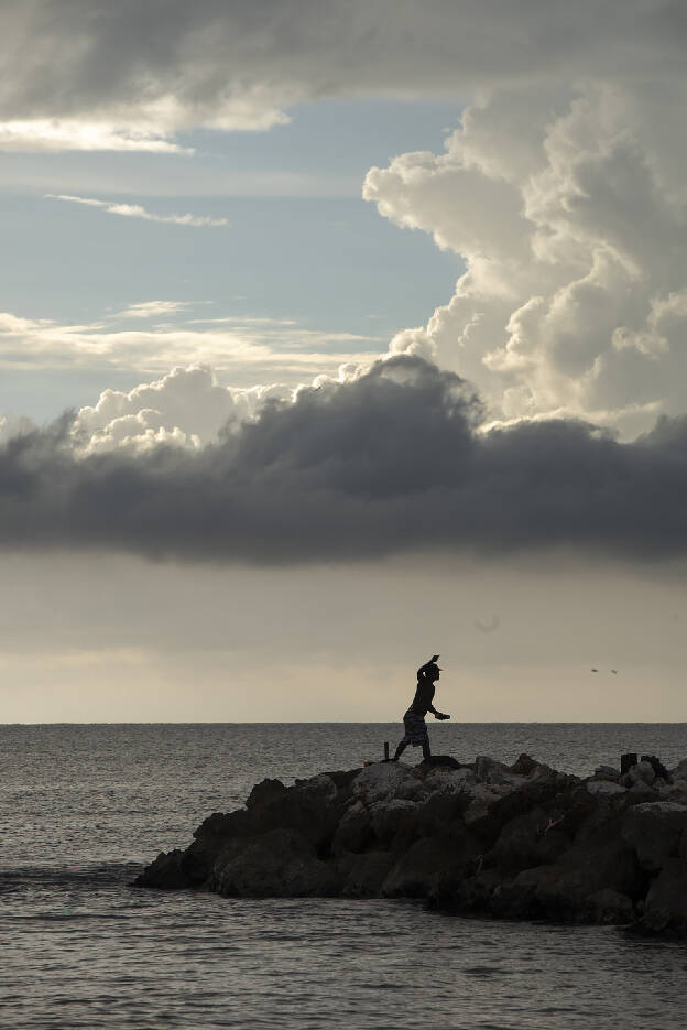 Fishing at Cartagena shore