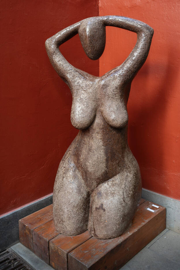 Sculpture in tourist info, Gáldar