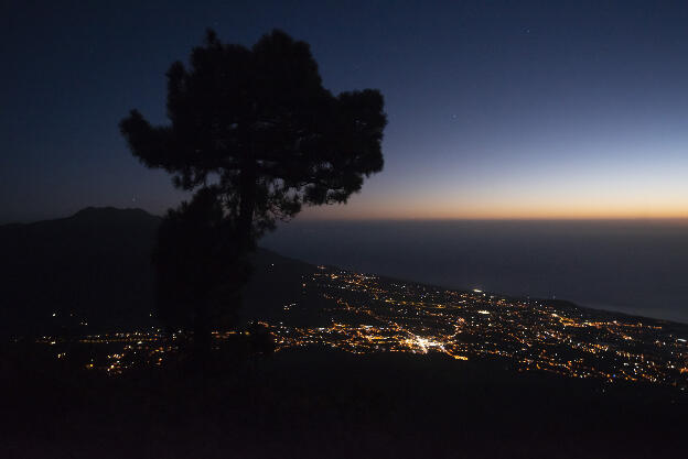 View from Pico Bejenado towards Los Llamos
