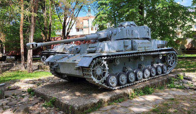 German WW2 tank on display at Muesum of Slovak National Uprising in Banská Bystrica