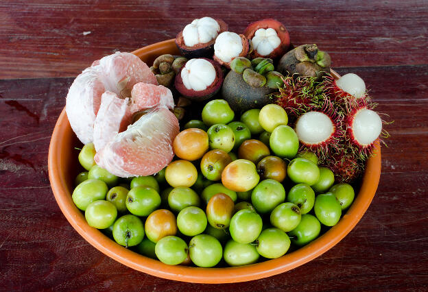 South-east asian fruit selection.