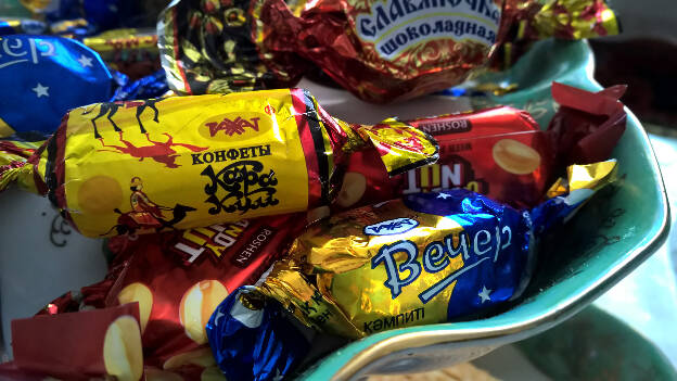 Kazakh sweets from Almaty chocolate factory Rachat