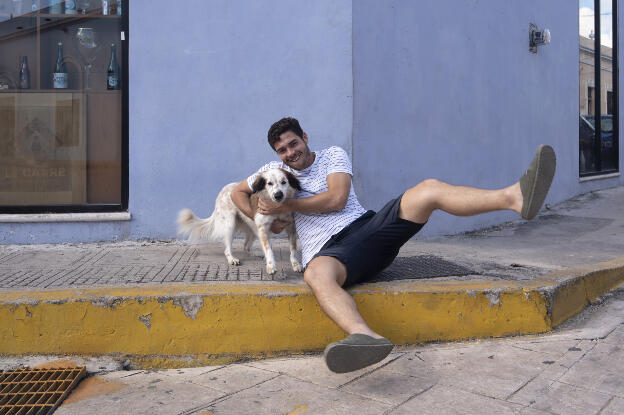 Jorge and his dog