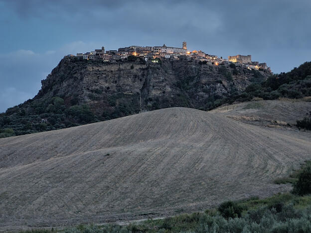 View up towards Santa Severina, Calabria