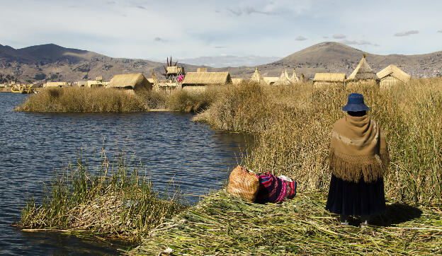 Floating Island at Uros, Lago Titicaca