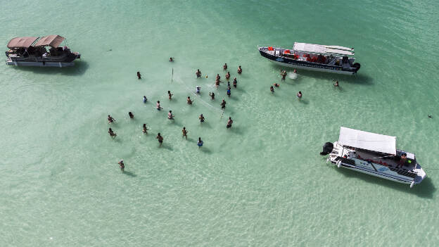 Boat trip on Bacalar lake