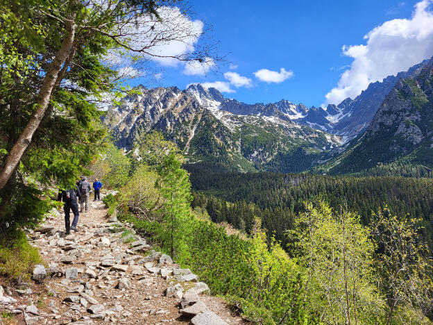 Hiking in the High Tatra mountains