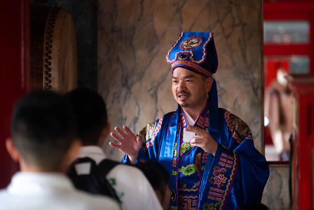 Sun-Moon Lake, Taiwan: Ceremony at Wenwu Temple