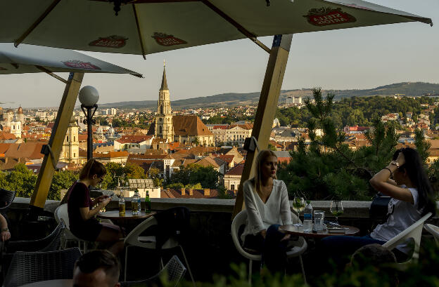 View from Belvedere hill over Cluj