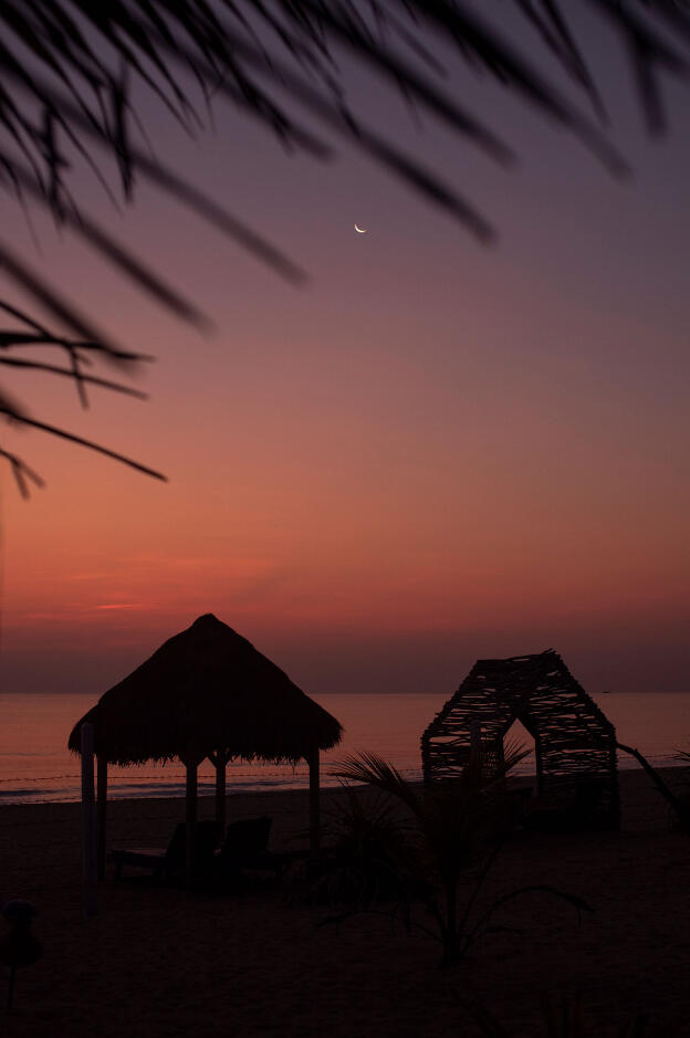 Kumpurupiddi Beach, Sri Lanka: Sunrise over hotel yard