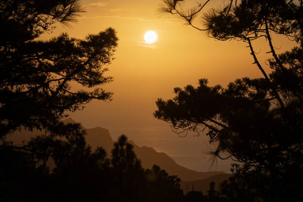 Sunset in Área recreativa Tamadaba