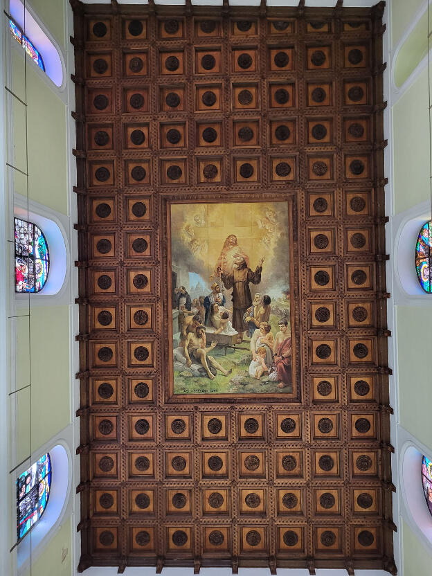 Ceiling of the Santuario San Francesco Di Paola in Pizzo, Calabria