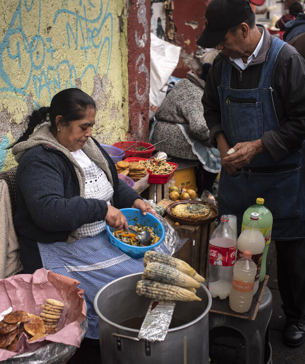 Street food in Xochimilco, Mexico City