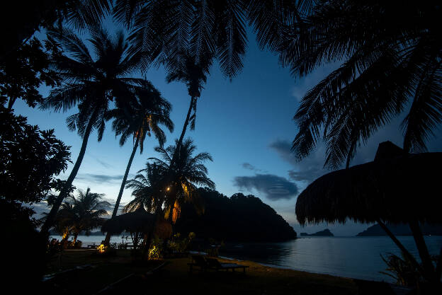 Nightfall over Las Cabañas Beach