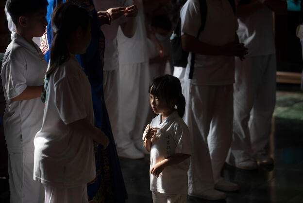 Sun-Moon Lake, Taiwan: Ceremony at Wenwu Temple