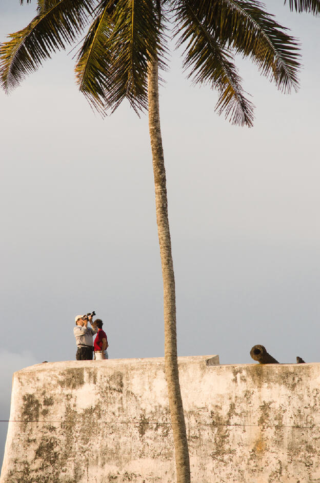 Tourist's view at Elmina castle