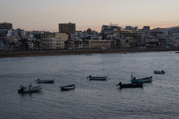 Skyline at Playa de las Canteras, Las Palmas, Gran Canaria